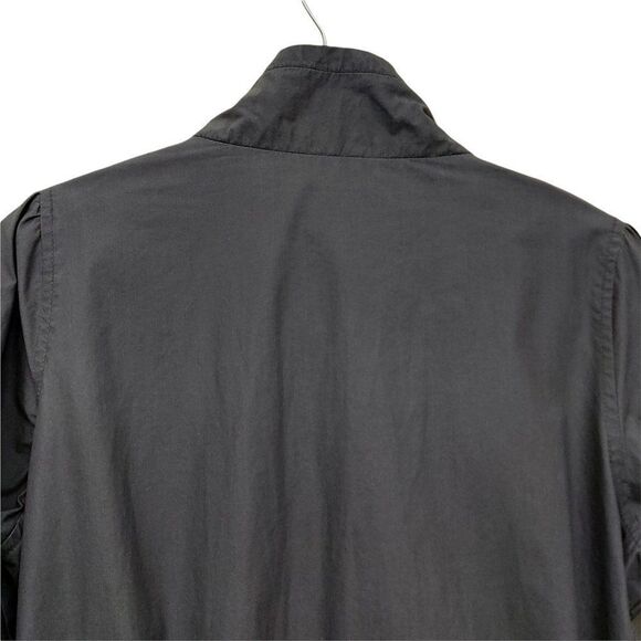 Vans Bomber Girls Jacket Youth Size Large Gray Full Zip Long Sleeve Thumbhole - Picture 8 of 11